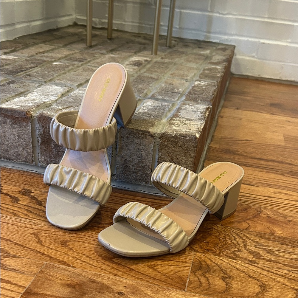 Old Navy Beige Women's Heeled Sandals